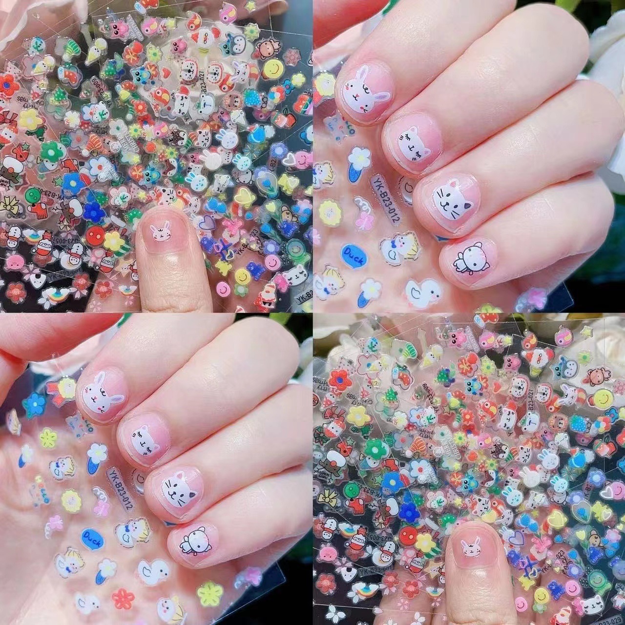 Sanrio Kapi Barakatong colección de pegatinas de uñas diy pegatinas decorativas de alto valor pegatinas de uñas para estudiantes y niños
