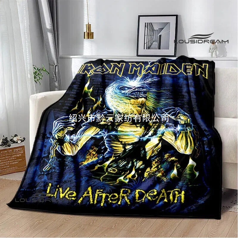 Rock band Iron Maiden blanket flannel soft blanket bed modern…