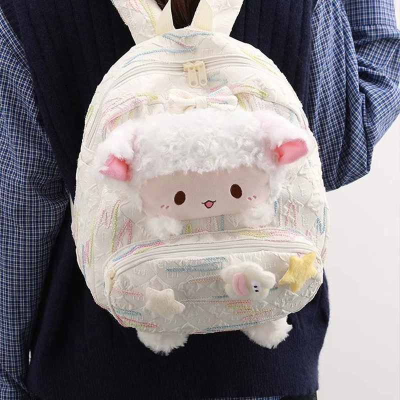 High quality cute winter backpack, capacious school bag, for students