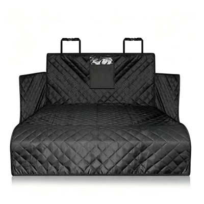 Car pet mat made of Oxford cloth, waterproof, dirt-resistant, non-slip, anti-stain, portable and easy to store, universal for car trunks (Trunk Mat) - car-pet-mat-005-black-full-composite-tonghua-anti-slip-mesh-185104cm-for-customization-please-consult-customer-service