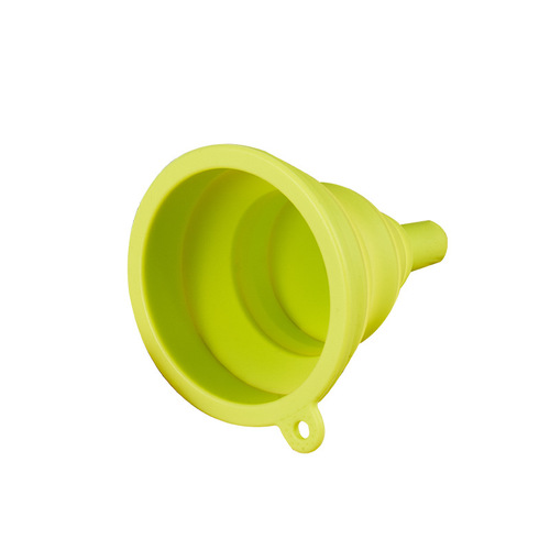 Foldable telescopic funnel, food-grade silicone mini household kitchen oil pouring, wine pouring, fueling, liquid separation, oil dispensing funnel