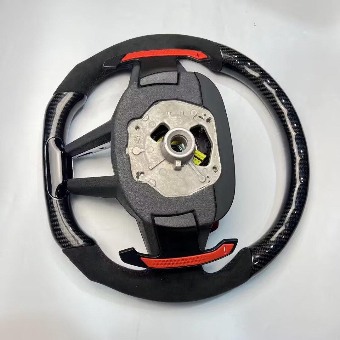 Applicable to BMW G20 G22 G80 G87 M2 M3 M4 old modified new CS real carbon fiber steering wheel assembly