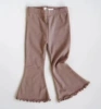 Pippi flat rolled trousers-cocoa color