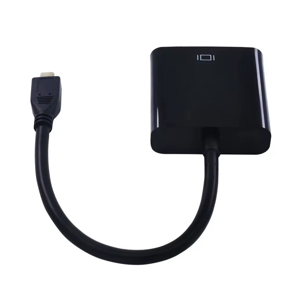 Производитель опт микро hdmi to vga конверсионный кабель микро hdmi to vga высокое разрешение адаптер кабель