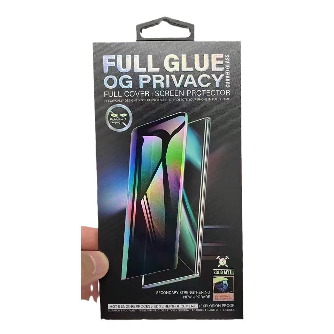 Adecuado para el teléfono móvil curvo templado película exterior embalaje UV epoxi templado película especial embalaje Shell selección de varios estilos