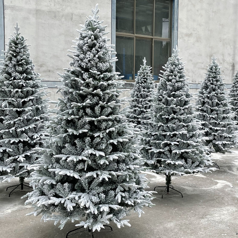 Christmas tree 1.8 meters Christmas white flocking simulated falling…