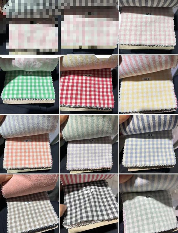 韓国輸入生地カラフルなチェック柄ウォッシュコットン斜め裾パイピングストリップバッグ衣類 DIY 布アクセサリー|undefined