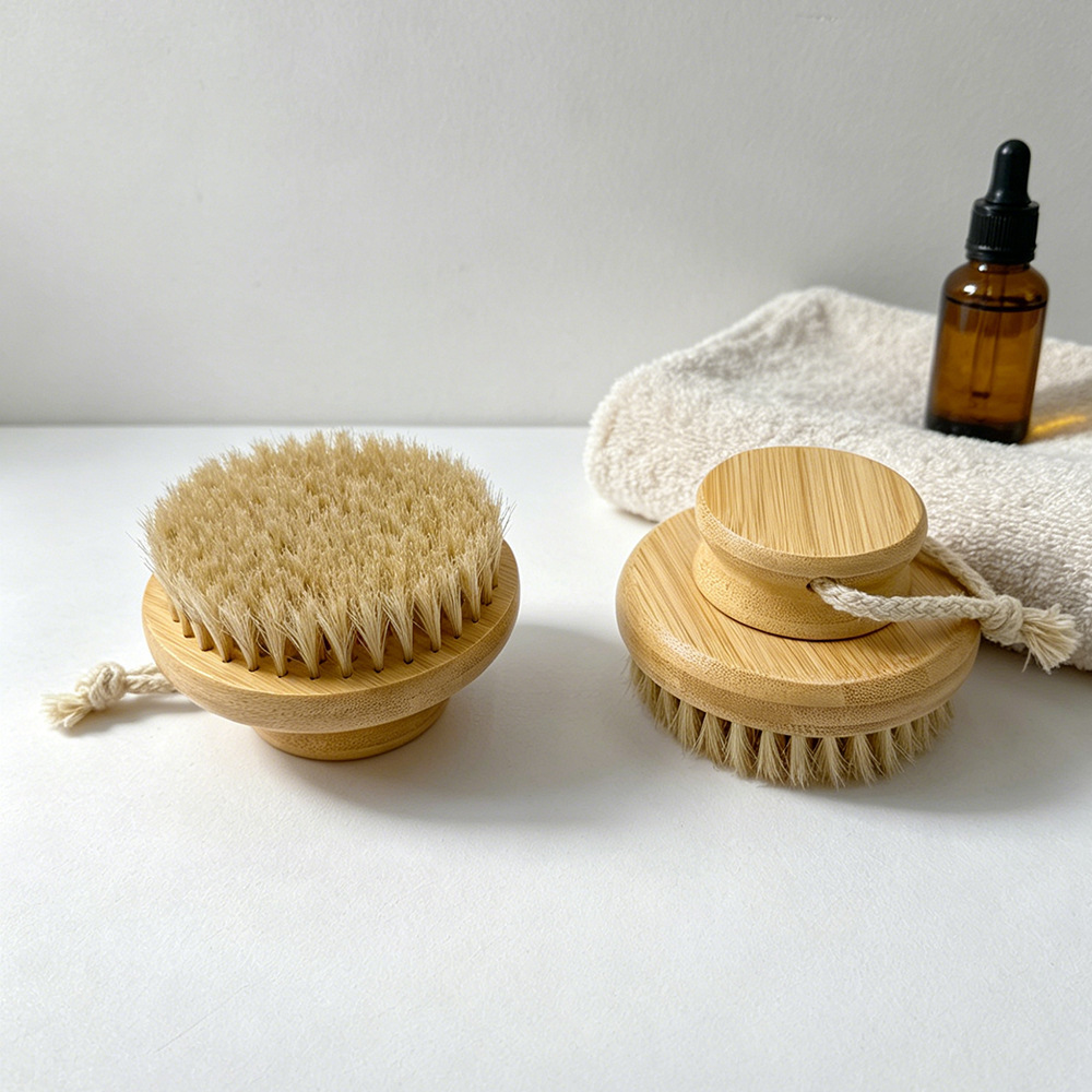 Fuente personalizable cepillo de baño explosivo transfronterizo cepillo de pelo de caballo limpieza profunda cepillo trasero cepillo de baño artefacto de baño
