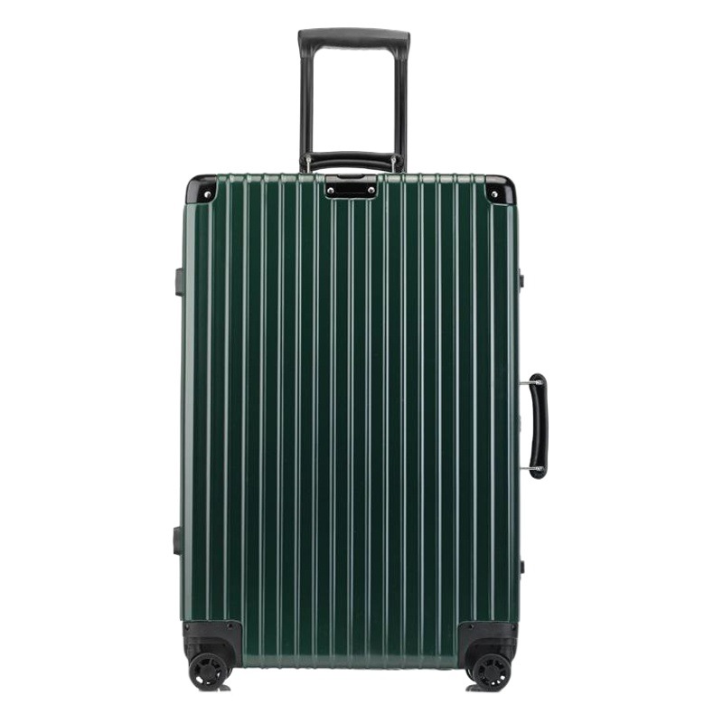 Venta directa de fábrica, maleta retro con marco de aluminio, maleta con ruedas de 24 pulgadas, maleta de viaje para mujer, equipaje de mano giratorio, dropshipping