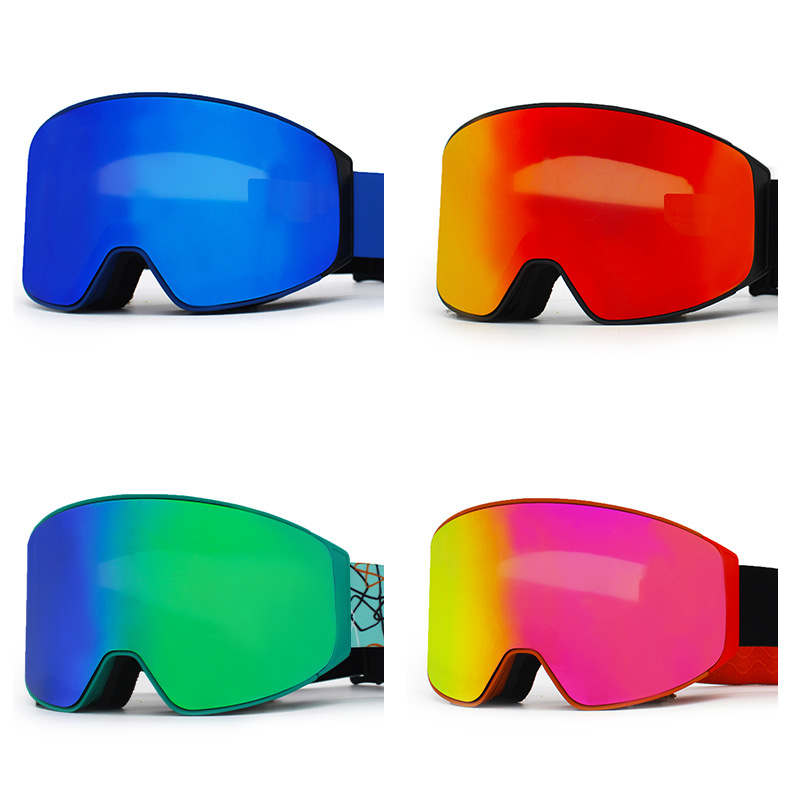 Magnetiniai optiniai cilindriniai sniego akiniai su akinimu ir apsauga nuo UV spindulių, padengti dengtais slidinėjimo akiniais_voghion.com