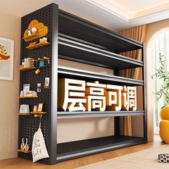 钢制货架多层家用置物架阳台储藏室收纳架加厚储物铁架子层高可调