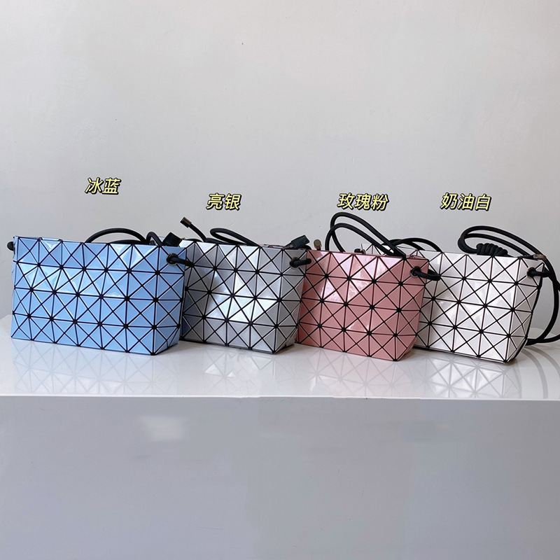 April BAOBAO new drawstring underarm bag rhombus tofu bag simple shoulder slung square box handbag for women
