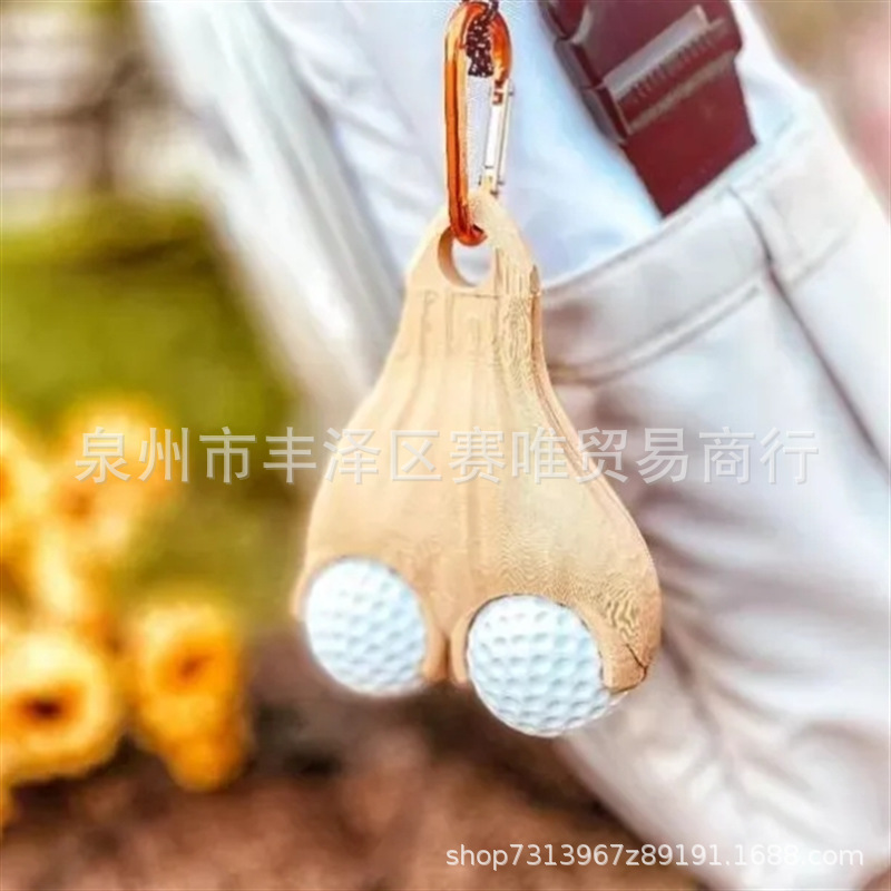 跨境新款Golf Ball Testicle Sac Holder高尔夫球睾丸囊持有人