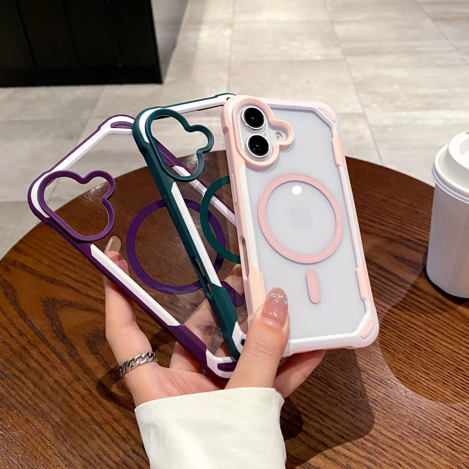 Apple, совместимый двухцветный чехол для iPhone 16, объектив, iPhone, 14 Pro Max