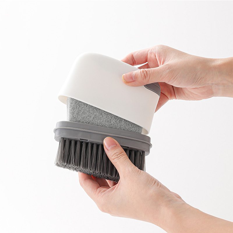 Cepillo de ventana dos en uno Cepillo de limpieza de ranuras Cepillo de limpieza de herramientas Cepillo de limpieza Limpiador de espacios de alféizar de ventana