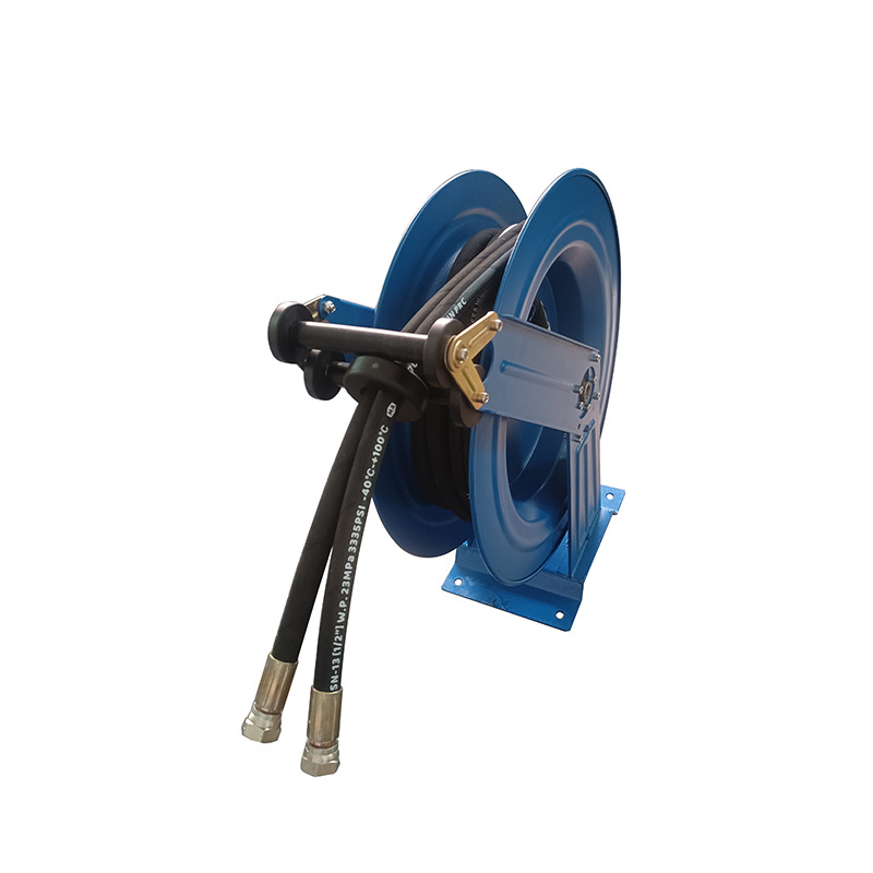 820双管自动收放卷盘 空气管伸缩自动卷盘巨川自动卷管器卷盘厂家