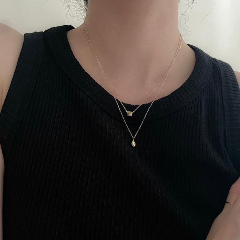 S925纯银韩国ins小蛮腰路路通项链简约18k锁骨链颈链女款小众百搭|undefined