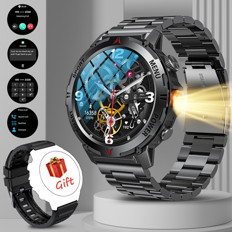 X21 Round Screen Smart Watch Bluetooth Three-Proof Watch Multi-Functional Sports Running Heart Rate Pace Outdoor Tactical Watch