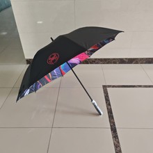 黑胶布自动高尔夫51124E林间小象黑胶防晒防紫外线男女通用晴雨伞