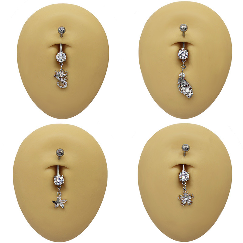 Bauchnabelpiercing Mit Tierkreiszeichen Anhänger Für Damen_voghion.com