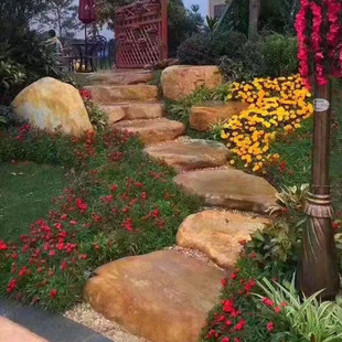 �SϞʯ�@��ͥԺ���^ʯ��Ȼ�����Sɫʯ�^��ɽ�쾰�[��Сԭʯë��
