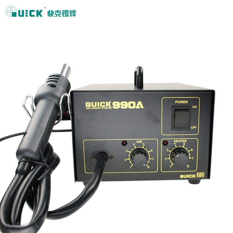 QUICK快克热风拆焊台990A大功率热风枪270W维修返修拆焊台