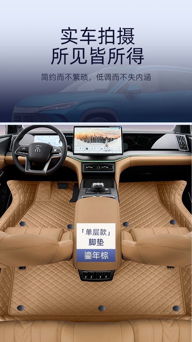 Suitable for BYD Song LDMI Foot Mat Surrounding 24 Song Lev Car Foot Mat Trunk Mat Upper Star Blanket