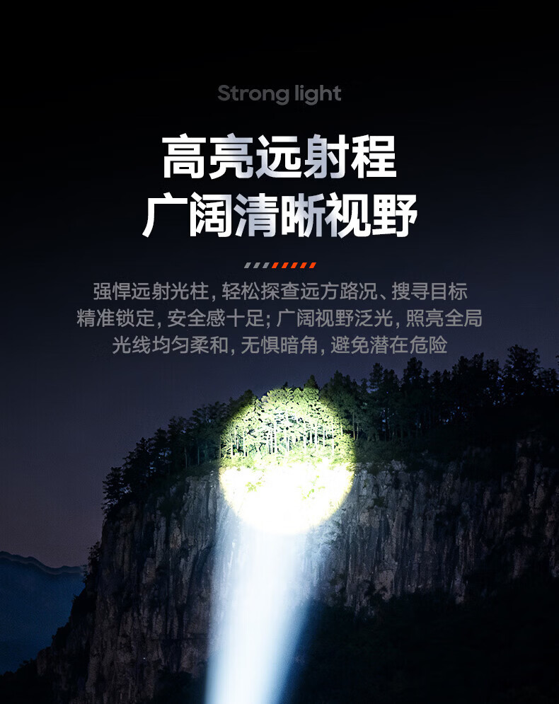 Philips Flashlight Strong Light Rechargeable Outdoor Sfl3101 Long-Range Handheld New High-Brightness Household Searchlight