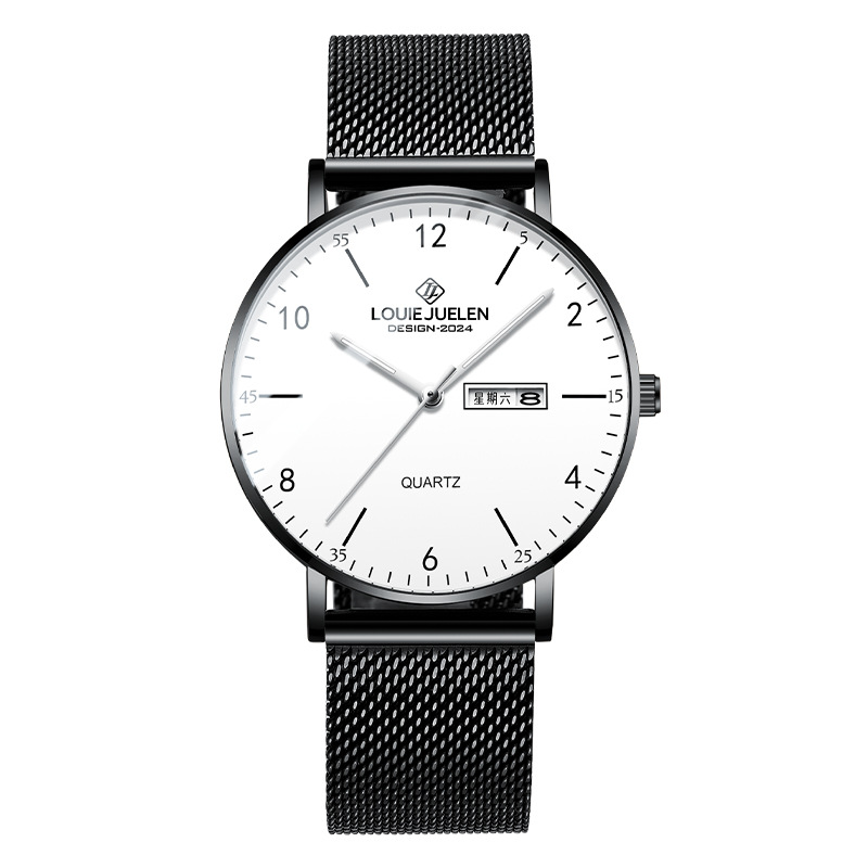 L-541 Black Shell White Surface Mesh Belt