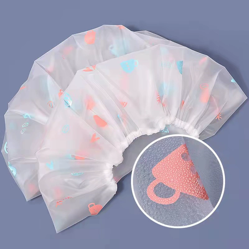 Fashionable waterproof elastic shower cap, (Physicals)
