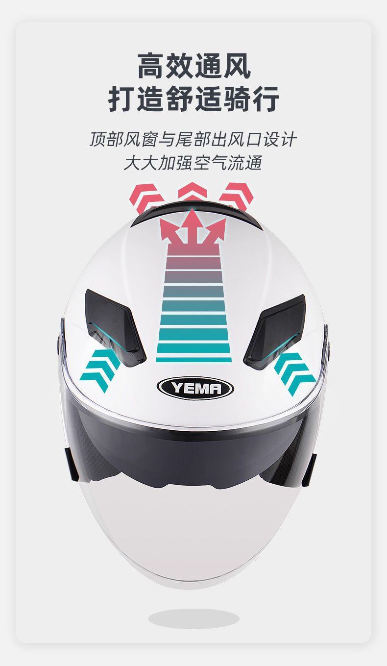 3C Certified Mustang Electric Motorcycle Helmet, Summer Sunscreen, Dual Visor