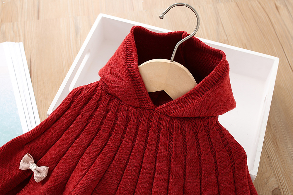 Elegant Cute Streetwear Solid Color Polyacrylonitrile Fiber Knit Girls Outerwear display picture 3