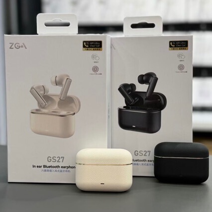 Zga Bluetooth Headset Gs27, Active Noise Reduction, Long Battery Life, Light Luxury Leather Texture, Strong Call Noise Reduction Quality Zga Bluetooth Headset Gs27, Active Noise Reduction, Long Battery Life, Light Luxury Leather Texture, Strong Call Noise Reduction Quality