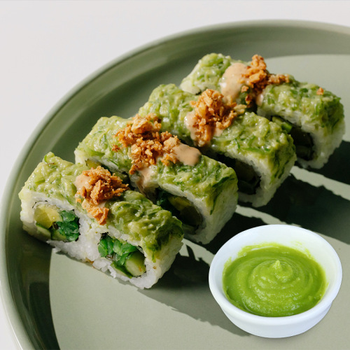 Tianhe green mustard spicy fish sushi original flavor fresh mustard sauce sushi special small package commercial Japanese cuisine
