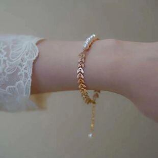 Juyu Freshwater Pearl Bracelet Strong Light Laurel Bracelet Ins Sweet Birthday Gift ZZ1071031