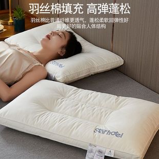 Class a Pillow Core Home Cervical Spine Support Sleep Aid Student Dormitory Single Hotel Pillow Pair Adult Whole Head
