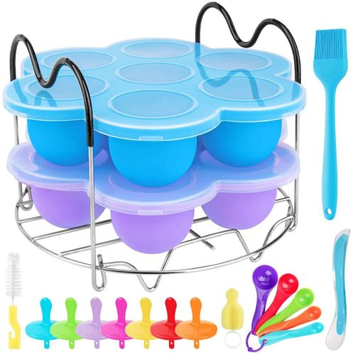 Food supplement box stainless steel with silicone handle steamer rack butterfly basket suitable for pressure cooker iron pot steamer rack steamer
