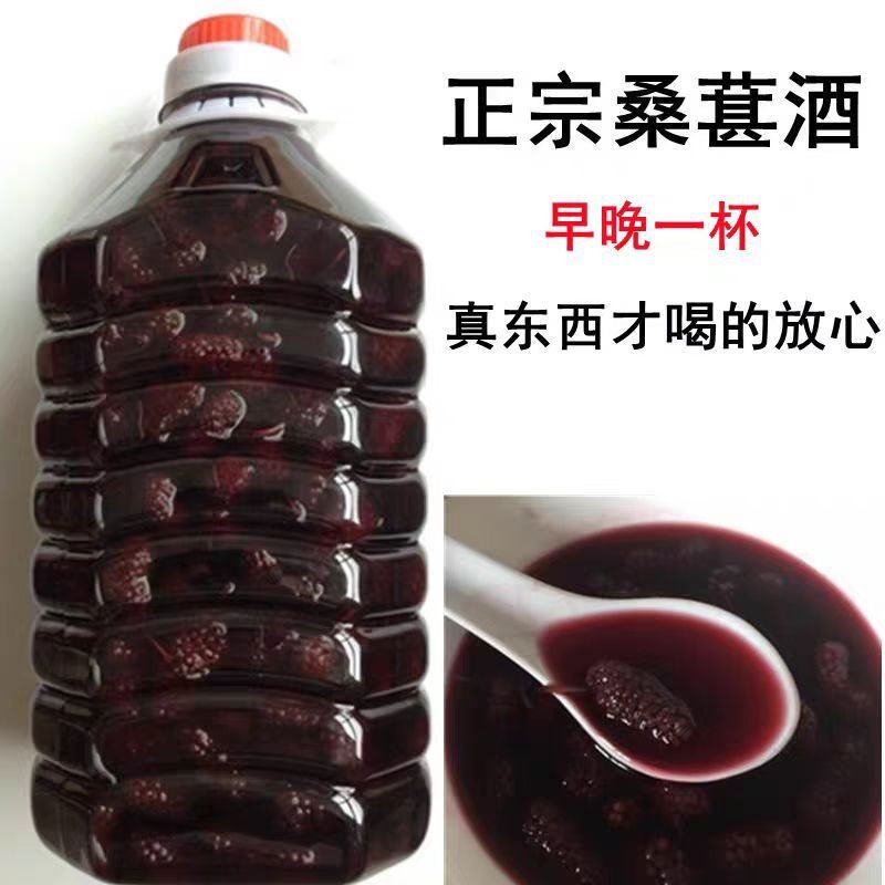 源头酒厂桑葚酒酿造鲜果发酵桑葚果酒11度桶装五斤支持批发厂家