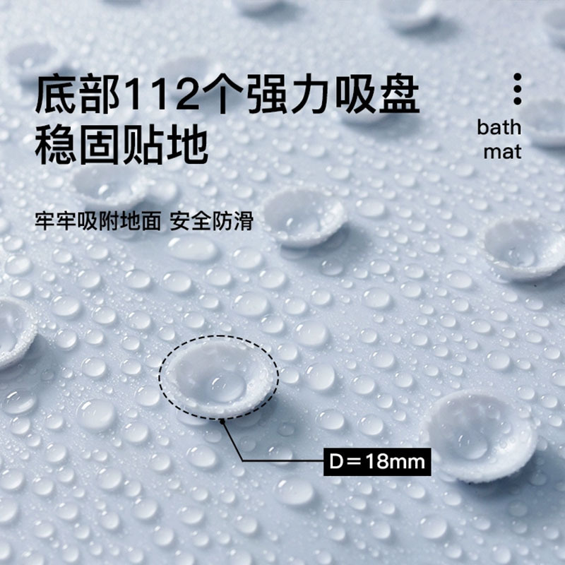 Bathroom Anti-Slip Mat, Shower Mat, Kidsren's Bathroom Foot Mat, Anti-Fall Waterproof Mat, Toilet Bathroom Floor Mat