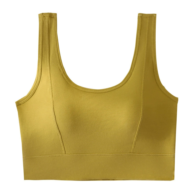  Cotton T-shirt, tank top, comfortable tube top, breathable push up bra, underwear, beautiful back, increased thickness