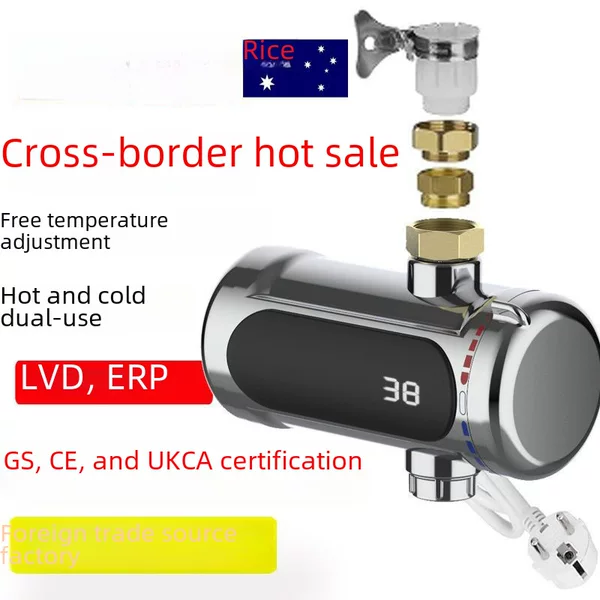 Installation-Free Electric Hot Water Faucet Instant Water Heater Kitchen Electric Heating Faucet Household Over-Water Heating Foreign Trade