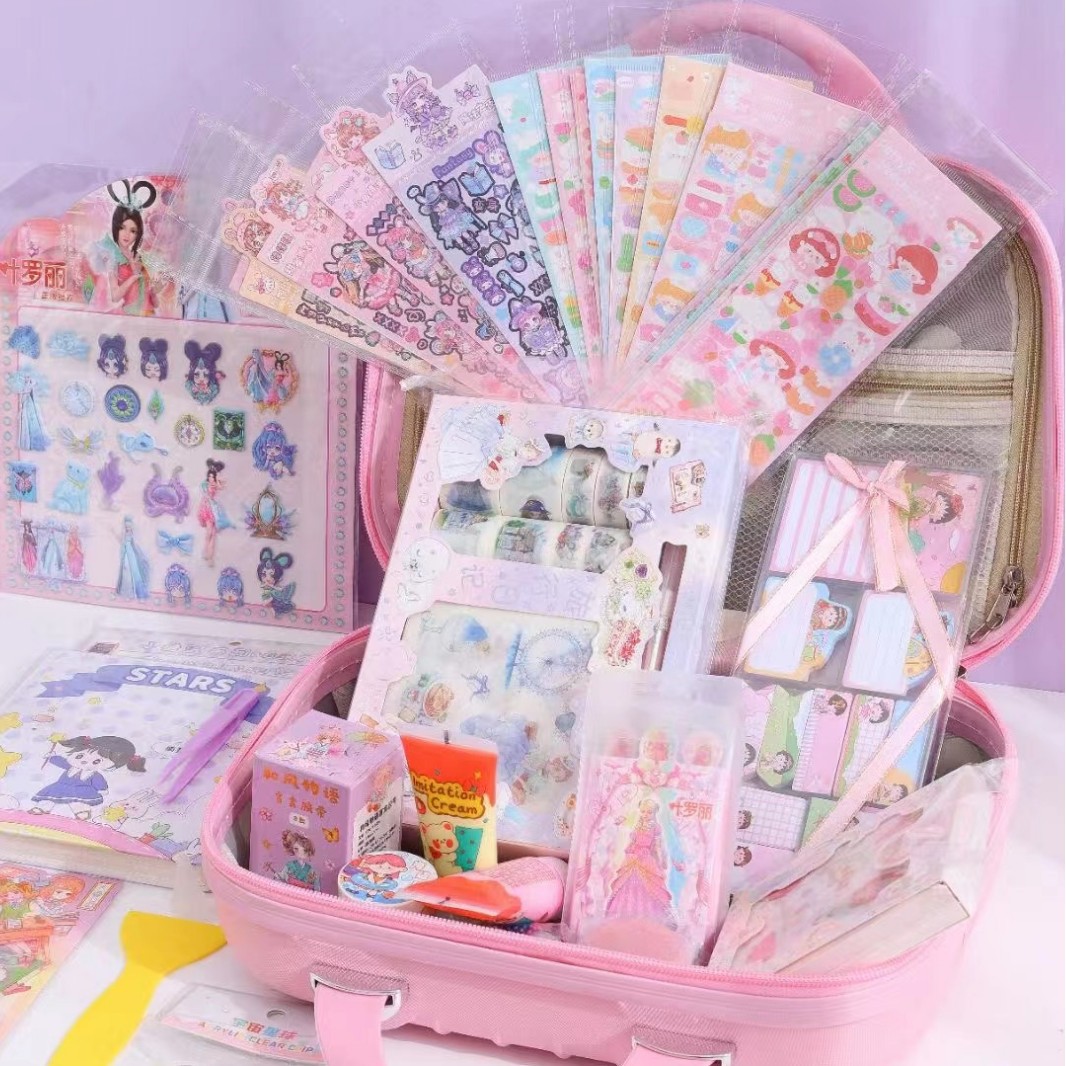 Nuevo Día de los Niños del 1 de junio caja sorpresa afortunada, papelería de corazón, paquete de regalo, caja sorpresa para estudiantes