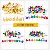 Golden and silver colorful two -foot nail bilateral nail nail nails nails sheep horn nails connecting decorative nails