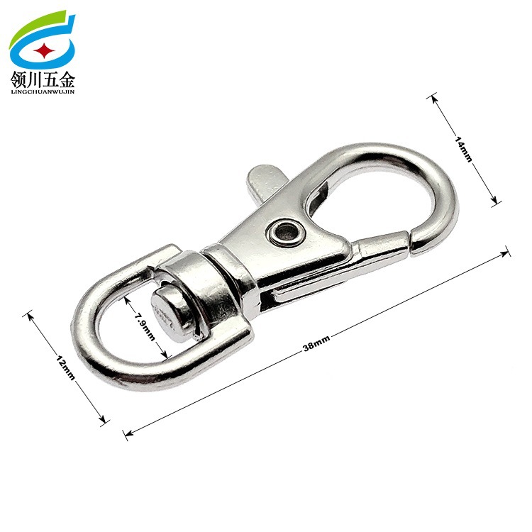 厂家直供狗仔扣锌合金狗扣钥匙扣鱼嘴扣五金配件