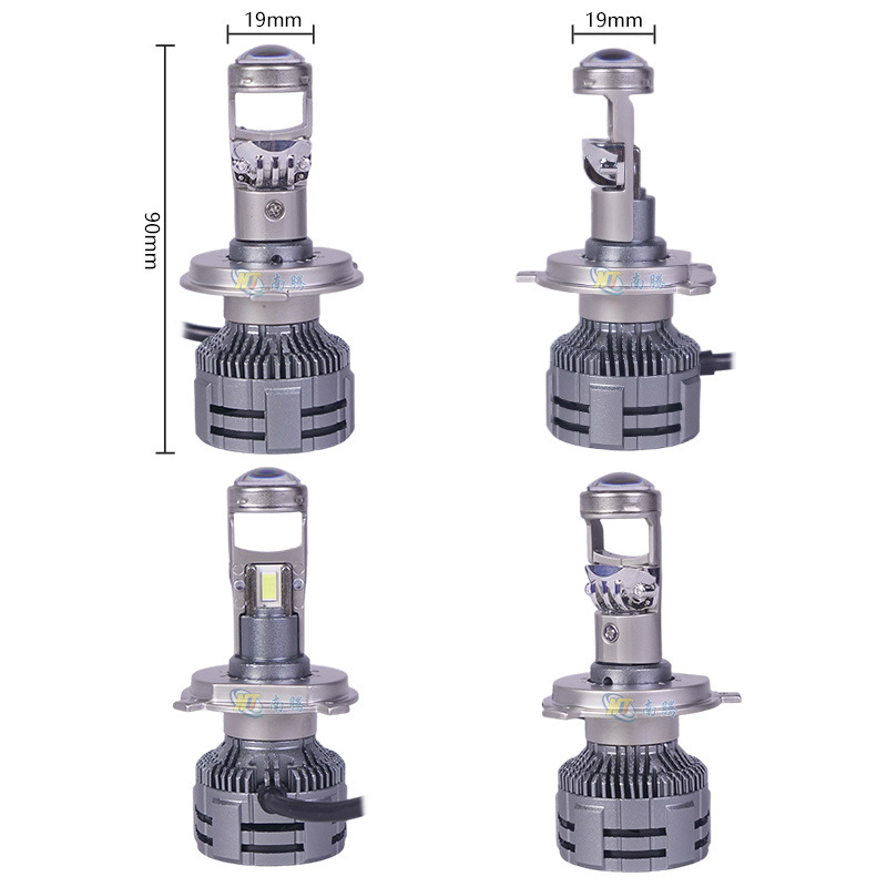 Auto LED super brillante lente condensadora delantero de motocicleta instalado no destructivo H4 luz alta y baja integrada 40W delantero