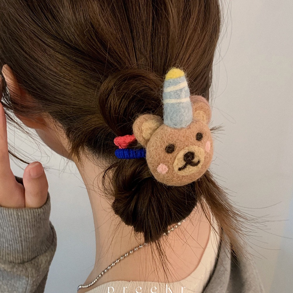 Elastico per capelli in feltro per acconciature a chignon_voghion.com