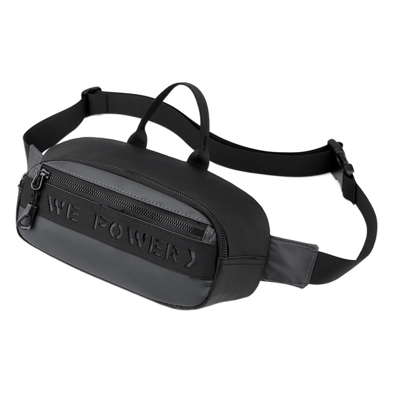 Nueva moda de los hombres bolsa de pecho corriendo deportes cintura bolsa al aire libre impermeable ciclismo bolsa casual hombro bolsa de mensajero