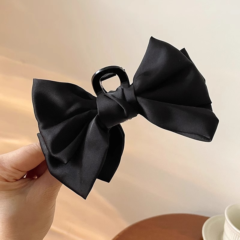 Arco negro adornamiento de cabello princesa clip de cabello de cabeza mujer detrás del cabello raspado clip de pez adornamiento de cabello clip de cabello