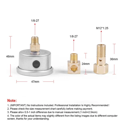 Civic 0-100PSI, automobile instrument