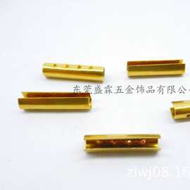 DIY绳夹配件绳带夹马仔夹圆形绳夹铜夹子